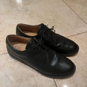 Nordstrom kids black leather dress shoe